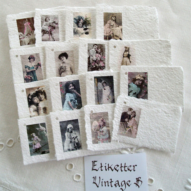 Etikett Vintage B