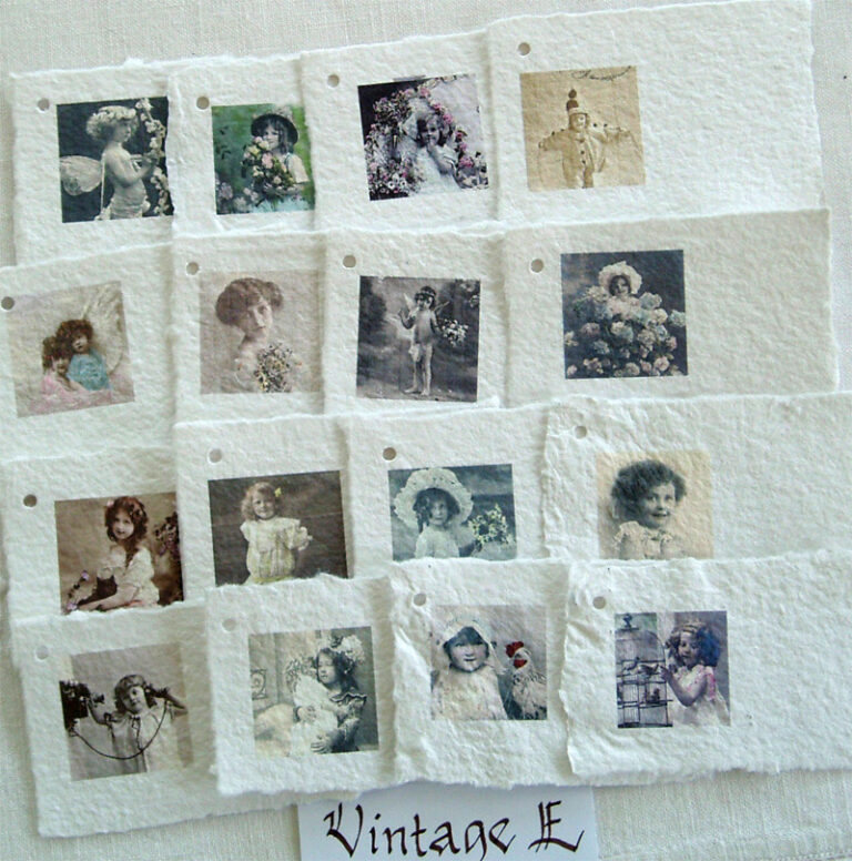 Etikett Vintage E